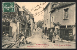 CPA Hérisson, La Grande Rue, Prise Du Pont  - Other & Unclassified