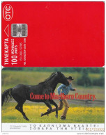 GREECE - Black Horse, Marlboro 1, Tirage 61000, 12/96, Used - Chevaux