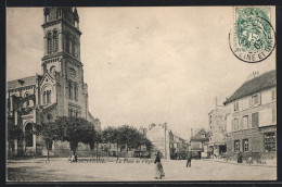 CPA Argenteuil, La Place De L`Eglise  - Argenteuil