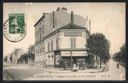 CPA Argenteuil, Avanue De La Gare Et Rue Nationale  - Argenteuil