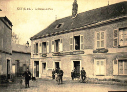 CPA  Jouy  Le Bureau De Poste  Facteurs A Velo  (animée)  A 139 - Jouy