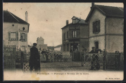 CPA Pierrelaye, Passage à Niveau De La Gare  - Pierrelaye