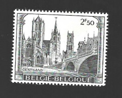 Belgique Gent Gand Timbre Postzegel MNH De Drie Torens Belgie Htje - Eglises Et Cathédrales
