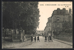 CPA L'Isle-Adam, La Rue St-Lazare  - L'Isle Adam