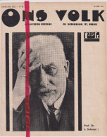 Professor Dr. L. Scharpé Overleden ( Betekom ) - Orig. Knipsel Coupure Tijdschrift Magazine - 1935 - Unclassified