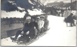 SUISSE - OBWALD - ENGELBERG - CARTE PHOTO - Luge En Ville  - Other & Unclassified