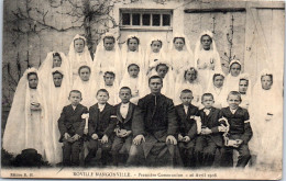 28 ROVILLE MANGONVILLE - Premiere Communion 26 Avri 1908 [rare] - Autres & Non Classés