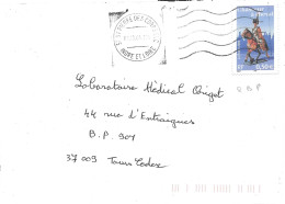 TIMBRE N° 3679  -  CHASSEUR A CHEVAL  - TARIF 1 6 03 / 28 2 05 - SEUL SUR LETTRE - - 2004 - Postal Rates