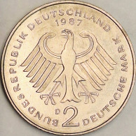 Germany Federal Republic - 2 Mark 1987 D, Kurt Schumacher, KM# 149 (#4840) - 2 Mark