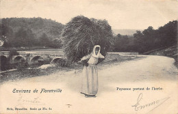 Belgique - Environs De Florenville (Lux.) Paysanne Portant De L'herbe - Ed. Nels Série 40 N. 81 - Florenville