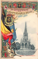 Belgique - LAEKEN Laken - Monument Léopold Ier - Carte Gaufrée - 75e Anniversaire De L'Indépendance - Laeken