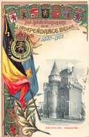 Belgique - BRUXELLES - Porte De Hal - Carte Gaufrée - 75e Anniversaire De L'Indépendance - Autres & Non Classés