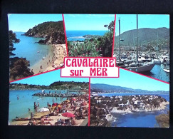 Cp, 83, Cavalaire Sur Mer, Voyagée 1986, Ed. Azur Riviera, Multi Vues - Cavalaire-sur-Mer