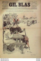 Gil Blas 1893 N°22 Tancrède MARTEL Paul VERLAINE Jules M2RY Gaston MAQUIS Biana DUHAMEL - Revues Anciennes - Avant 1900