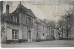 37 RESTIGNE (Indre Et Loire) Château De La Platterie -circulé 1916 Edit. Samson Bourgueil - Andere & Zonder Classificatie