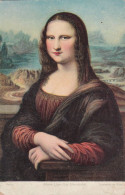 A24396 - Leonardo Da Vinci "Mona Lisa"  Postcard Paris 1918 - Paintings