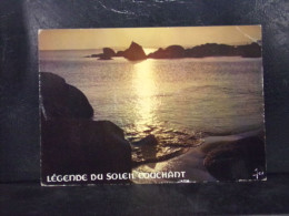 437 . LEGENDE DU SOLEIL COUCHANT . LA BRETAGNE EN COULEURS . EDIT. JOS . OBLITEREE - Bretagne