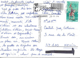 TIMBRE N° 3682  -  MAMELUK  - TARIF 1 6 03 / 28 2 05 - SEUL SUR LETTRE - FLAMME ROYAN 17 - 2004 - Postal Rates