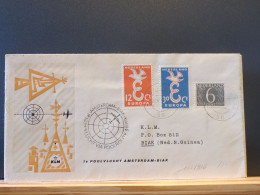 105/916  1° VLUCHT KLM BIAK  1958 - Airmail