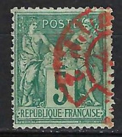 FRANCE Paris CAD Rouge Des Imprimés Ca.1876: Le Y&T 75 Obl. PP 2 - Journaux