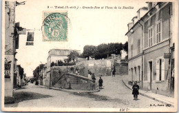 78 TRIEL - Grande Rue Et Place De La Feuillee - Triel Sur Seine