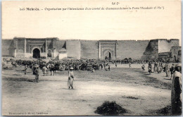 MAROC - MEKNES - Convoi De Chameaux Porte Maudsair  - Meknes