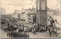 MAROC - CASABLANCA - Le Cortege Du Sultan Place De France  - Casablanca