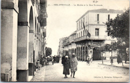 ALGERIE - PHILIPPEVILLE - La Mairie Et Rue Nationale  - Skikda (Philippeville)