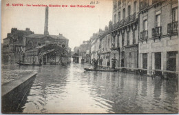 44 NANTES - Crue De 1910, Quai Maison Rouge. - Nantes
