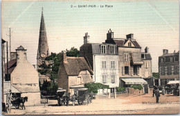 50 SAINT PAIR - La Place (carte Couleurs) - Saint Pair Sur Mer