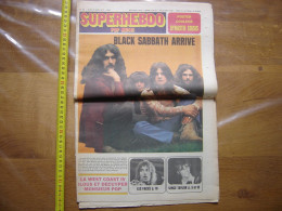 1972 Journal POPMUSIC SuperHebdo 101 Black Sabbath Faces POSTER Dynastie Crisis - Musique