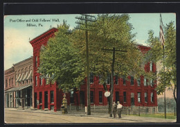 AK Milton, PA, Post Office And Odd Fellows` Hall  - Sonstige & Ohne Zuordnung