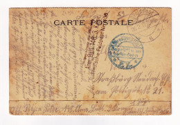 WW1 Feldpost 1917 Première Guerre Mondiale Freikorps Cachet Militaire Arm Batl 140 WW1 Jeanne D'Arc - Feldpost (postage Free)