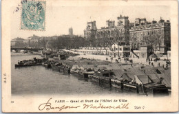 75001 PARIS - Quai Et Port De L'hotel De Ville. - Arrondissement: 01