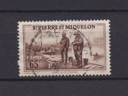 SAINT PIERRE ET MIQUELON 1938 TIMBRE N°179 OBLITERE PORT - Gebraucht