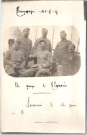 MILITARIA - 14/18 - CARTE PHOTO - Groupe De 6 Militaires  - Guerre 1914-18