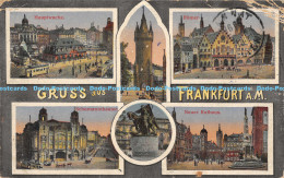 R175642 Gruss Aus Frankfurt A. M. Gerhard Blumlein. Multi View - Welt