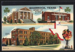 AK Shamrock, TX, US Post Office, General Hospital, First Baptist Church  - Other & Unclassified