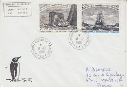 TAAF Cover Ca Dumont D'Urville / Terre Adelie 18.12.1981 (AW207) - Lettres & Documents