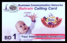 Bahrain BCN Calling Card BD 1 Phonecard Used + FREE GIFT - Bahrain