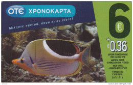 GREECE - Fish, OTE Prepaid Card 6 Euro, Tirage 45000, 12/09, Used - Poissons