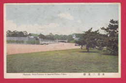 AC237 JAPON  NIJUBASHI MAIN ENTRANCE TO IMPERIAL PALACE TOKYO EN 1922  - - Tokio