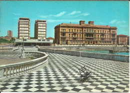 Livorno (Toscana) Terrazza P. Mascagni E Albergo "Palazzo", P. Mascagni Terrace And Hotel Palazzo, Terrasse P. Mascagni - Livorno