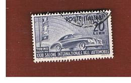 ITALIA REPUBBLICA  -  UNIF. 617 - 1950  SALONE AUTO TORINO   - USATO (USED) - 1946-60: Used