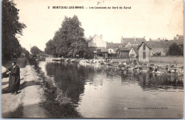 71 MONTCEAU LES MINES - Les Laveuses Au Bord Du Canal.  - Montceau Les Mines