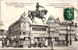 45 ORLEANS - Place Du Martroi - Statue De Jeanne D'arc. - Orleans