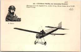 AVIATION - L'aviateur Martin Sur Monoplan Sommer  - Sonstige & Ohne Zuordnung