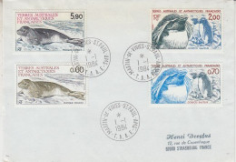 TAAF Cover Ca Martin-de-Vivies / St. Paul Et Amsterdam 1.1.1984 (AW208) - Covers & Documents