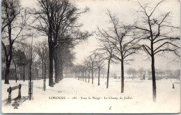 87 LIMOGES - Sous La Neige, Le Champ De Juillet.  - Limoges