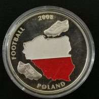 MEDAILLE 40 Mm FOOTBALL EURO 2008 POLOGNE - Autres & Non Classés